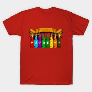 Zombie Perks Top Shelf Perkaholic on Red T-Shirt